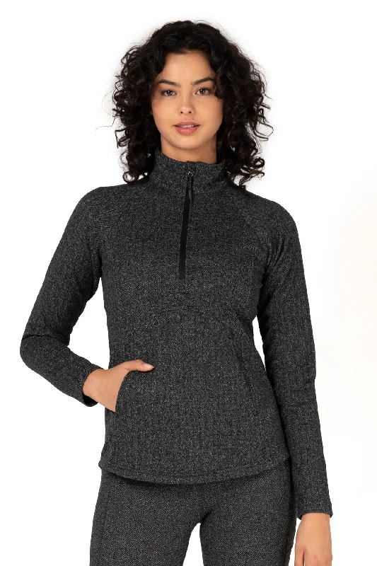 Alpine 1/4 Zip Double Brushed Jacquard Sweater Notch Collar Peter Pan Collar Cowl Neck Alpine 1/4 Zip Double Brushed Jacquard Sweater Notch Collar Peter Pan Collar Cowl Neck
