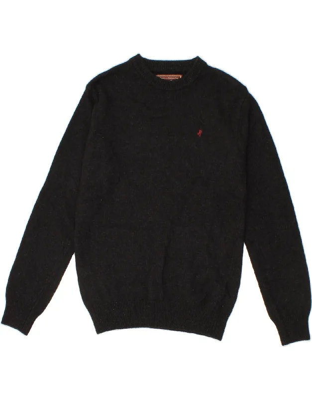 MARLBORO CLASSICS Mens Crew Neck Jumper Sweater Small Black Flecked Wool Elasticated Padded Insulated MARLBORO CLASSICS Mens Crew Neck Jumper Sweater Small Black Flecked Wool Elasticated Padded Insulated