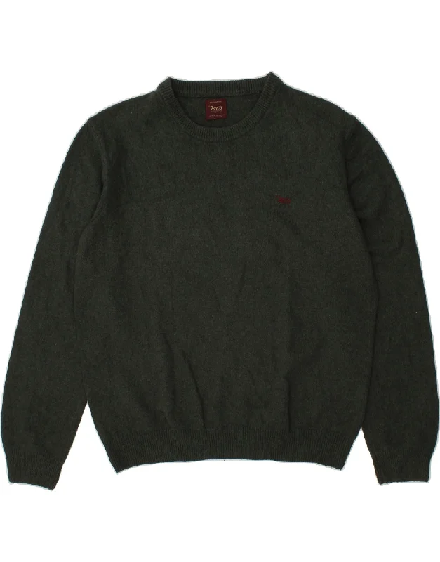 MARLBORO CLASSICS Mens Crew Neck Jumper Sweater Large Green Wool Modern Contemporary Chic MARLBORO CLASSICS Mens Crew Neck Jumper Sweater Large Green Wool Modern Contemporary Chic