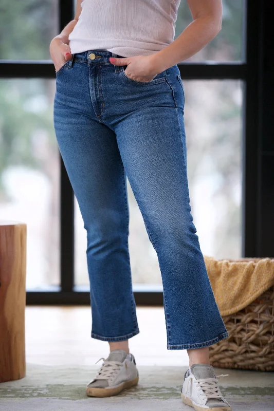 JOE'S JEANS The Callie High Rise Cropped Bootcut in Work in Progress Trendy Vintage Denim Jeans JOE'S JEANS The Callie High Rise Cropped Bootcut in Work in Progress Trendy Vintage Denim Jeans