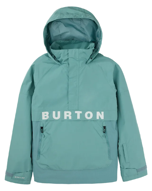 Burton Women's Frostner 2L Anorak Snow Jacket - Rock Lichen/Stout White Mesh Canvas Denim Burton Women's Frostner 2L Anorak Snow Jacket - Rock Lichen/Stout White Mesh Canvas Denim
