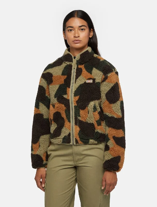 Mount Hope Camo Zip Fleece Jacket in Imperial Green Camo Spandex Blend Rayon Blend Denim Blend Mount Hope Camo Zip Fleece Jacket in Imperial Green Camo Spandex Blend Rayon Blend Denim Blend