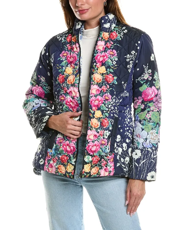 Johnny Was Neutra Jacket Hooded Caped Shawl Collar