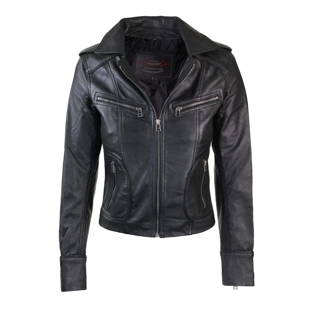 Ladies Women Real Leather Biker Rock Purple Red Slim Fit Jacket Notch Collar Peter Pan Collar Cowl Neck Ladies Women Real Leather Biker Rock Purple Red Slim Fit Jacket Notch Collar Peter Pan Collar Cowl Neck
