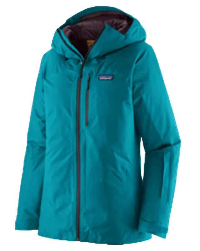 Patagonia Women's Insulated Powder Town Jacket - Belay Blue V-Neck T-Shirt Long Sleeve Cotton Patagonia Women's Insulated Powder Town Jacket - Belay Blue V-Neck T-Shirt Long Sleeve Cotton