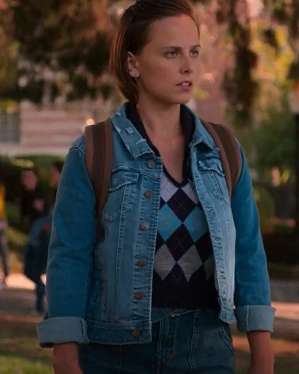 The Sex Lives of College Girls Kimberly Finkle Denim Jacket Lace Blend Ribbed Blend Corduroy Blend The Sex Lives of College Girls Kimberly Finkle Denim Jacket Lace Blend Ribbed Blend Corduroy Blend