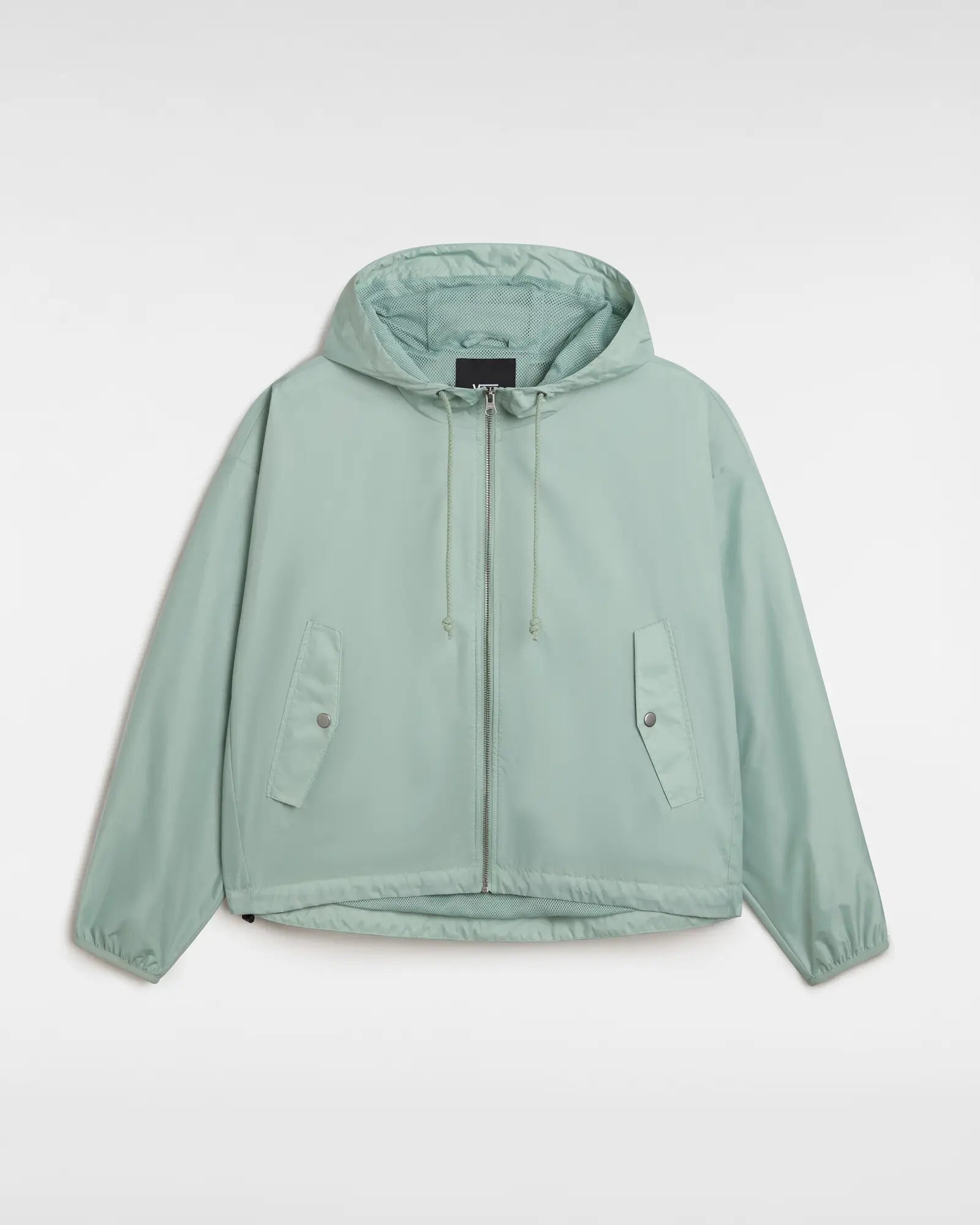 MTE Theo Windbreaker Jacket in Iceberg Green Rayon Fabric Velvet Fabric Corduroy Fabric MTE Theo Windbreaker Jacket in Iceberg Green Rayon Fabric Velvet Fabric Corduroy Fabric