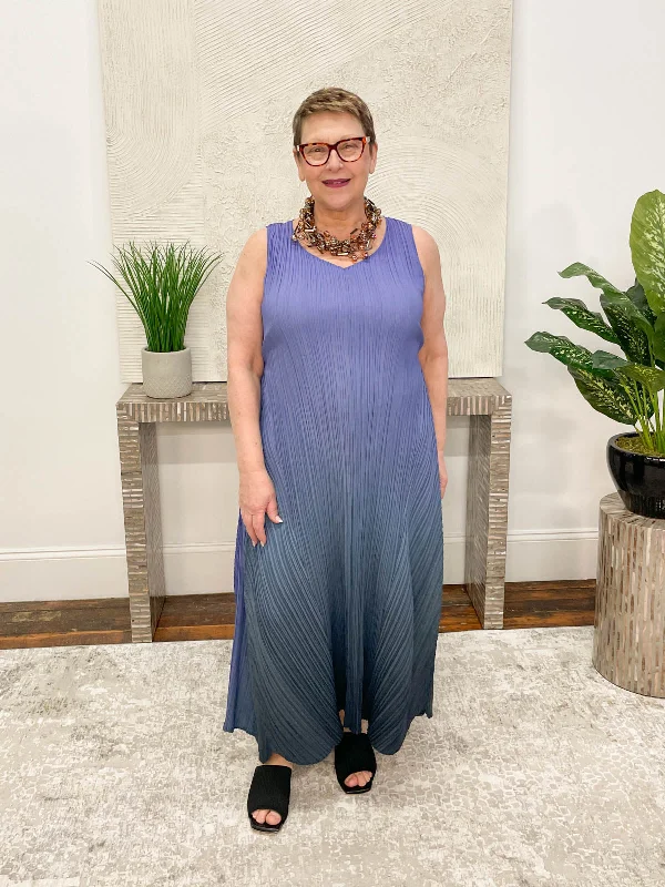 Long Estrella Dress, Royal Ombre