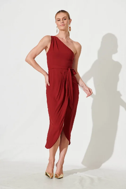 Aviana Dress In Wine