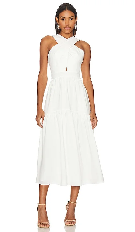 BCBGMAXAZRIA Day Dress in White