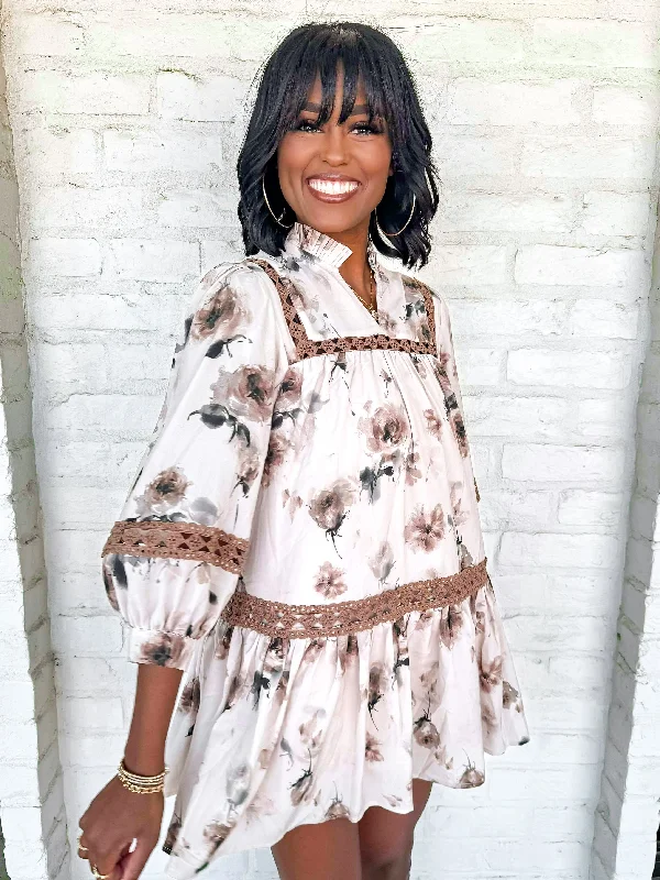 Country Bloom Cream Dress