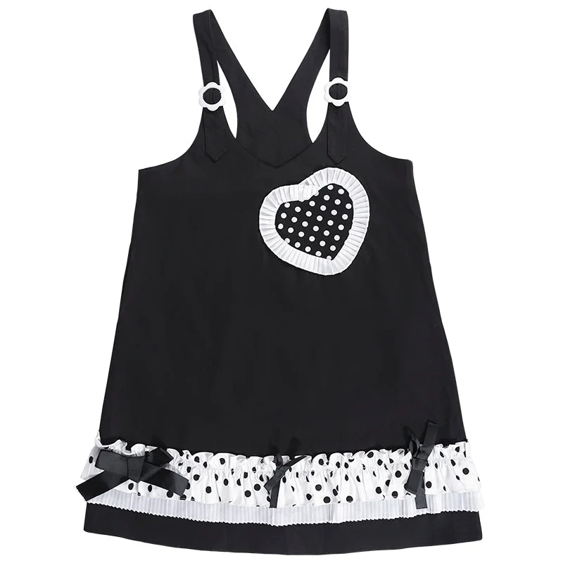 Dark bow strap with a love strap dress YV42385