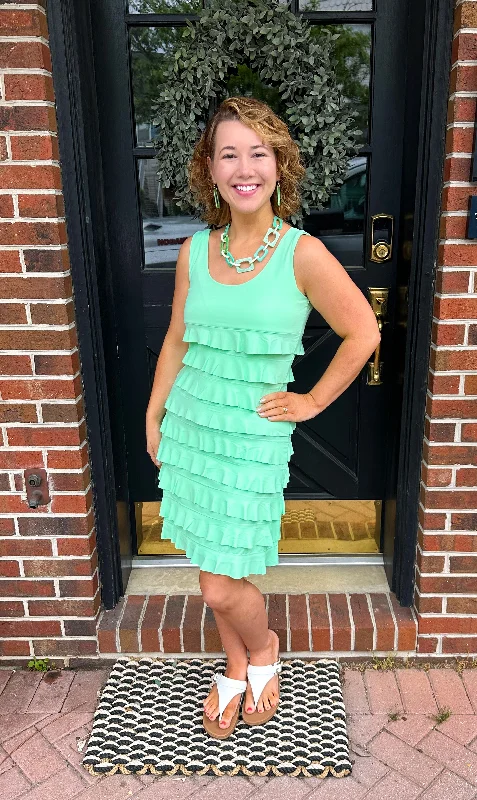 Lulu B UPF 50+ Lime Cha Cha Dress