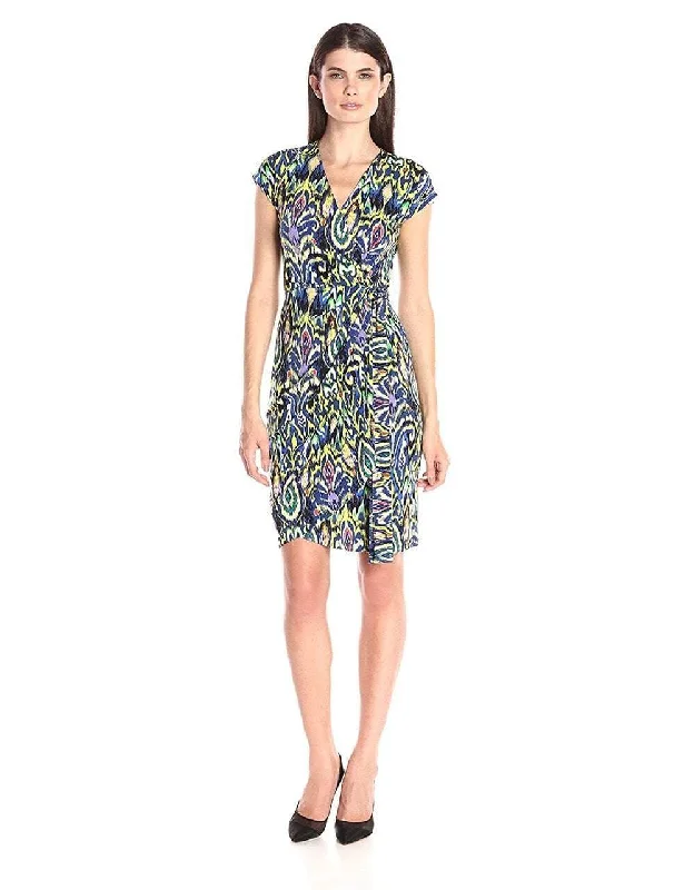 Maggy London - Cap Sleeve Print Sheath Dress G2483MSC