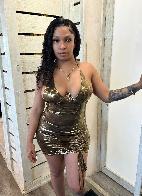 Metallic Me Dress