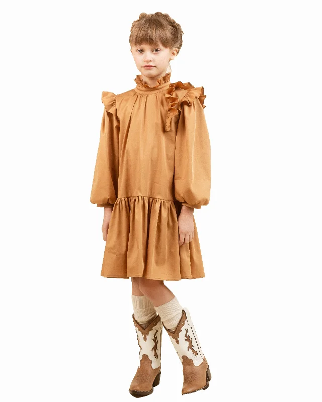 PAADE MODE "ALPENGLOW"  Cotton Geneva Brown Dress