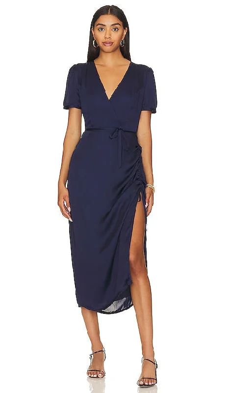 PAIGE Manuela Dress in Navy