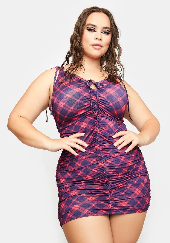 Plus Maybe A Mirage Plaid Dress
