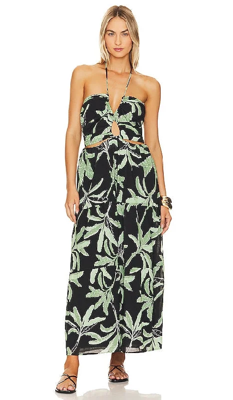 Seafolly Palm Paradise Dress in Black