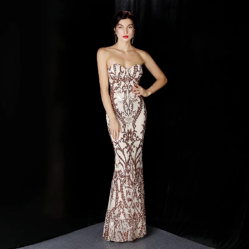 Sequined Long Dress Skirt Prom