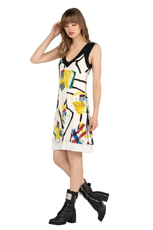 SL V Banded A Line Dress Updated