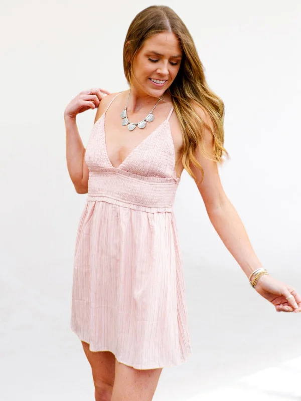 Teresa Rose Pink Smocking Dress
