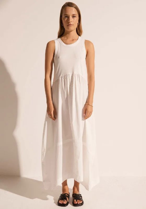 Toya Tank Dress - White