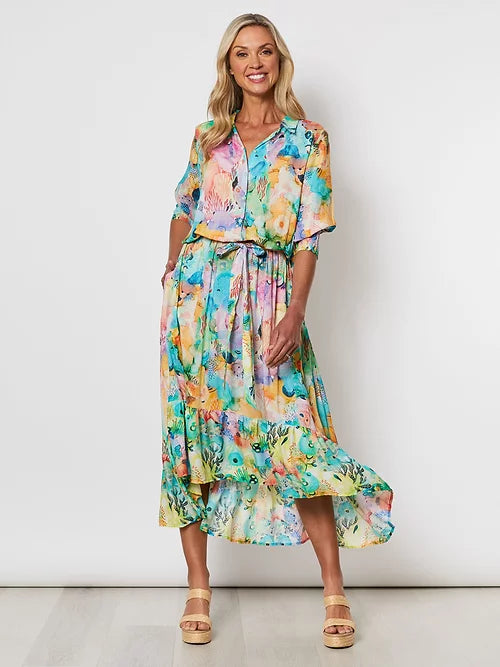 Under The Sea Print Dress