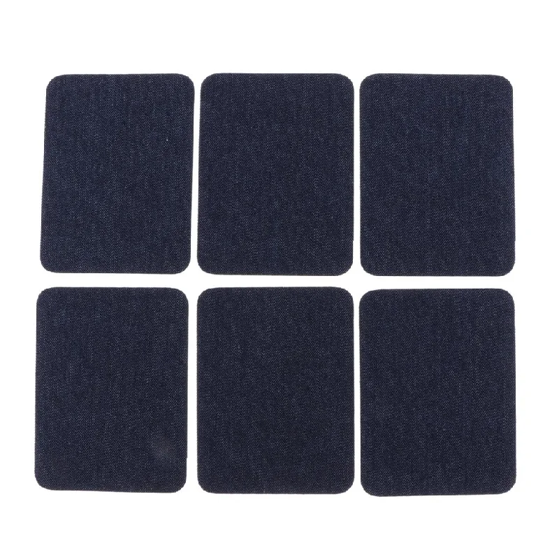 Max 6pcs Iron on Denim Patches for Jeans Clothing Jacket Repair Tool Deep Blue Casual High-Waisted Bootcut Jeans Max 6pcs Iron on Denim Patches for Jeans Clothing Jacket Repair Tool Deep Blue Casual High-Waisted Bootcut Jeans