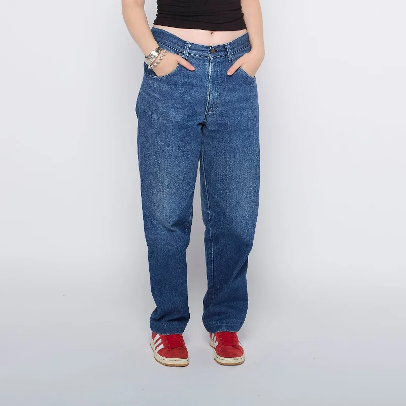 Armani Wide Leg Jeans - W30" L30" Trendy Wide-Leg High-Waist Denim
