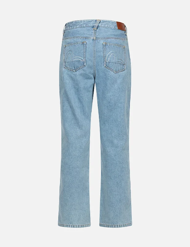 Crystal Embellished and Seagull Hollow-out Fashion Fit Denim Jeans Trendy Flared Leg Jeans Crystal Embellished and Seagull Hollow-out Fashion Fit Denim Jeans Trendy Flared Leg Jeans