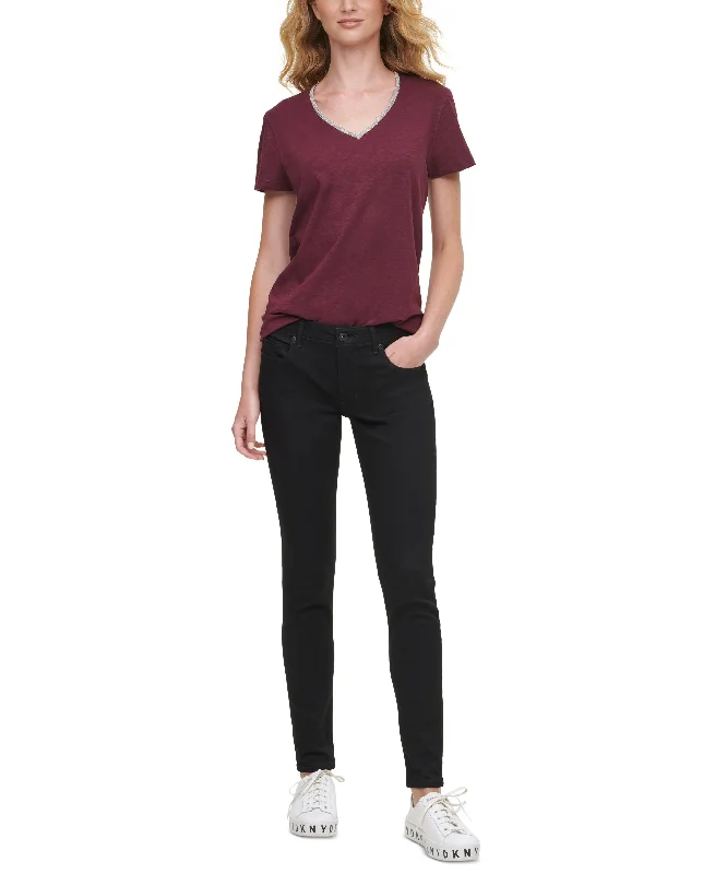 DKNY Jeans Bleecker Shaping Skinny Jean Comfortable Faded High-Rise Jeans