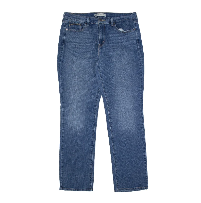 LEVI'S 505 Jeans Blue Denim Slim Straight Stone Wash Womens W31 L32 Casual Skinny Fit Jeans LEVI'S 505 Jeans Blue Denim Slim Straight Stone Wash Womens W31 L32 Casual Skinny Fit Jeans