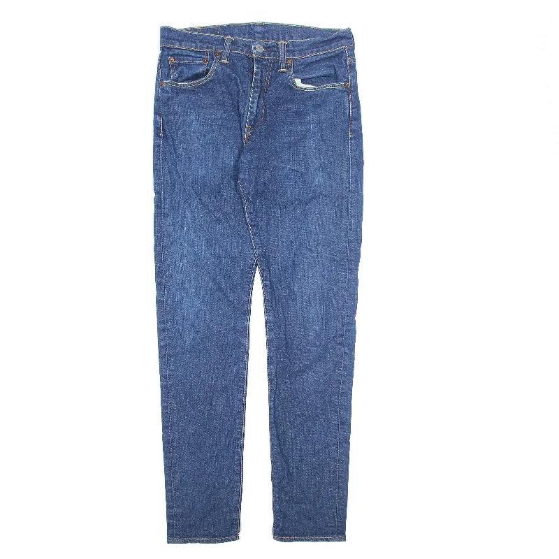 LEVI'S 512 Jeans Blue Denim Slim Tapered Womens W30 L32 Chic Rip-Detail High-Waist Jeans LEVI'S 512 Jeans Blue Denim Slim Tapered Womens W30 L32 Chic Rip-Detail High-Waist Jeans