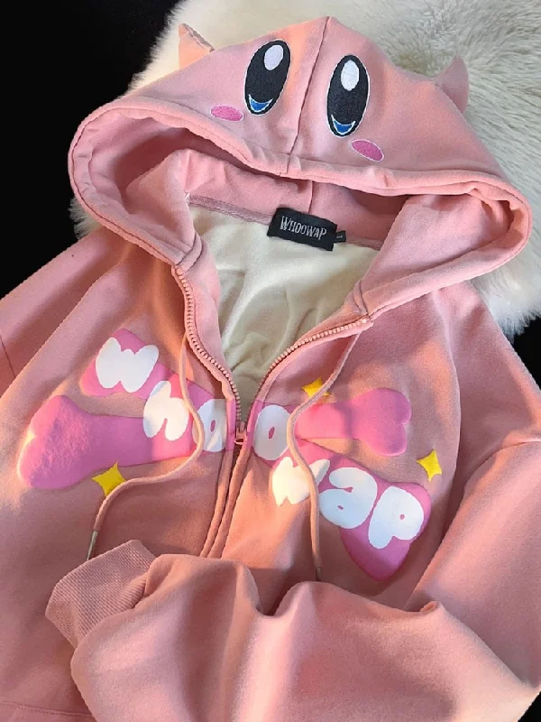 Harajuku Kawaii Oversized Zip Up Hoodies Women Vintage Kpop Devil Horn Sweatshirts Cartoon Loose Couple Y2K Tops Jacket Tiered Jacket Buttoned Jacket Zippered Jacket Harajuku Kawaii Oversized Zip Up Hoodies Women Vintage Kpop Devil Horn Sweatshirts Cartoon Loose Couple Y2K Tops Jacket Tiered Jacket Buttoned Jacket Zippered Jacket