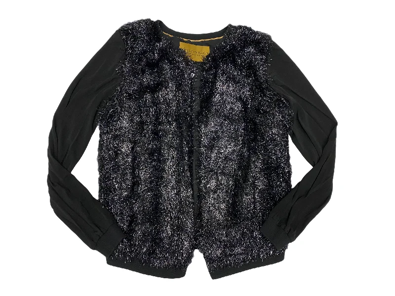 Hanley Mellon Women's Shiny Garland Open Front Jacket Mesh Jacket Canvas Jacket Denim Jacket Hanley Mellon Women's Shiny Garland Open Front Jacket Mesh Jacket Canvas Jacket Denim Jacket