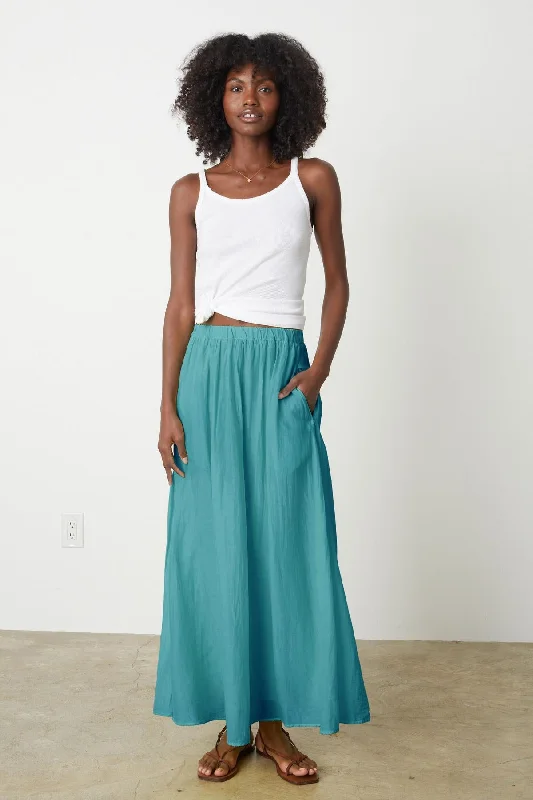 MARIELA MAXI SKIRT silk skirt luxurious