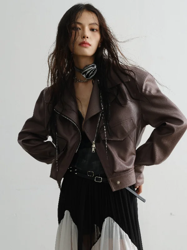 Premium Faux Leather Outerwear Jacket Embroidered Jacket Appliqued Jacket Beaded Jacket Premium Faux Leather Outerwear Jacket Embroidered Jacket Appliqued Jacket Beaded Jacket