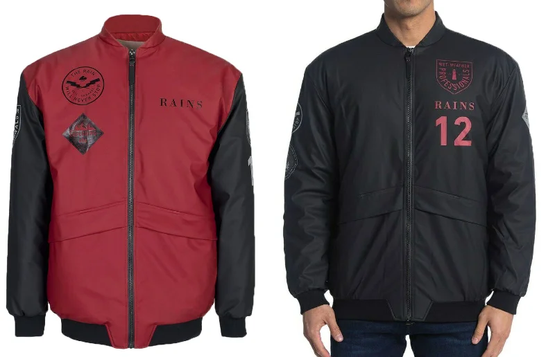 RAINS Unisex Retail B15 Water Resistant Bomber Jacket NWT Fitted Jacket Loose Jacket Oversized Jacket RAINS Unisex Retail B15 Water Resistant Bomber Jacket NWT Fitted Jacket Loose Jacket Oversized Jacket