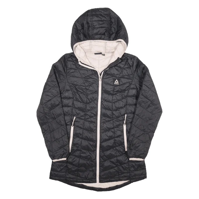 REEBOK Lightweight Puffer Jacket Black Womens S Plaid Jacket Tartan Jacket Houndstooth Jacket REEBOK Lightweight Puffer Jacket Black Womens S Plaid Jacket Tartan Jacket Houndstooth Jacket
