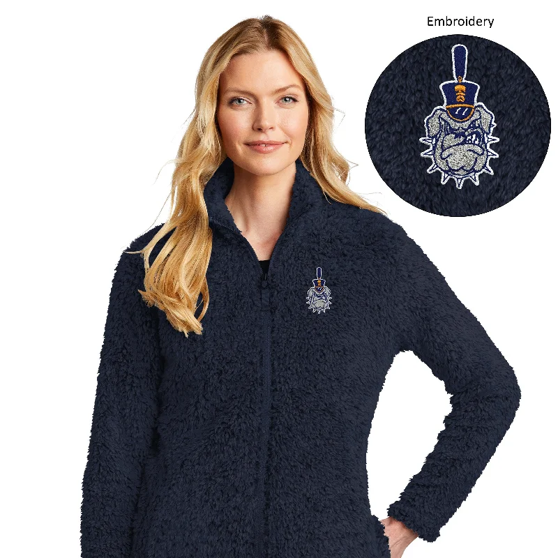 The Citadel, Spike, Navy Ladies Cozy Fleece, Full Zip Jacket Belted Jacket Elasticated Jacket Padded Jacket The Citadel, Spike, Navy Ladies Cozy Fleece, Full Zip Jacket Belted Jacket Elasticated Jacket Padded Jacket