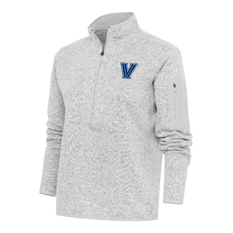Ladies Villanova Wildcats 1/2 Zip Fortune Heather Grey Pullover Jacket Zippered Jacket Buttoned Jacket Snapped Jacket Ladies Villanova Wildcats 1/2 Zip Fortune Heather Grey Pullover Jacket Zippered Jacket Buttoned Jacket Snapped Jacket