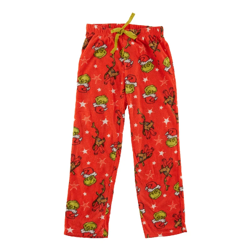 The Grinch Women's Licensed Micropolar PJ Pants Relaxed Fit Trousers
