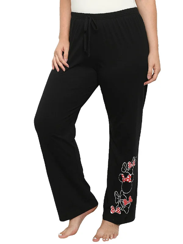 Womens Plus Size Disney Minnie Mouse Pajama Pants Lounge Wear Bows Black Stylish Harem Pants Womens Plus Size Disney Minnie Mouse Pajama Pants Lounge Wear Bows Black Stylish Harem Pants